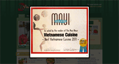 Desktop Screenshot of mauivietnameserestaurant.com