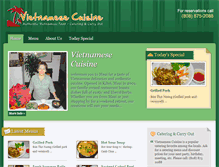 Tablet Screenshot of mauivietnameserestaurant.com